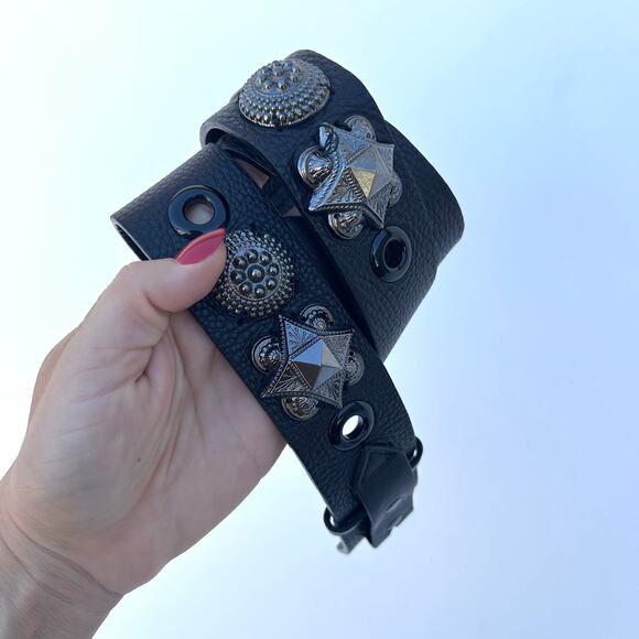 Vintage Y2K Burberry Belt Prorsum Warrior Brown Hardware Runway Designer - Picture 1 of 6